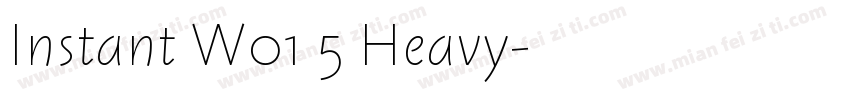 Instant W01 5 Heavy字体转换
